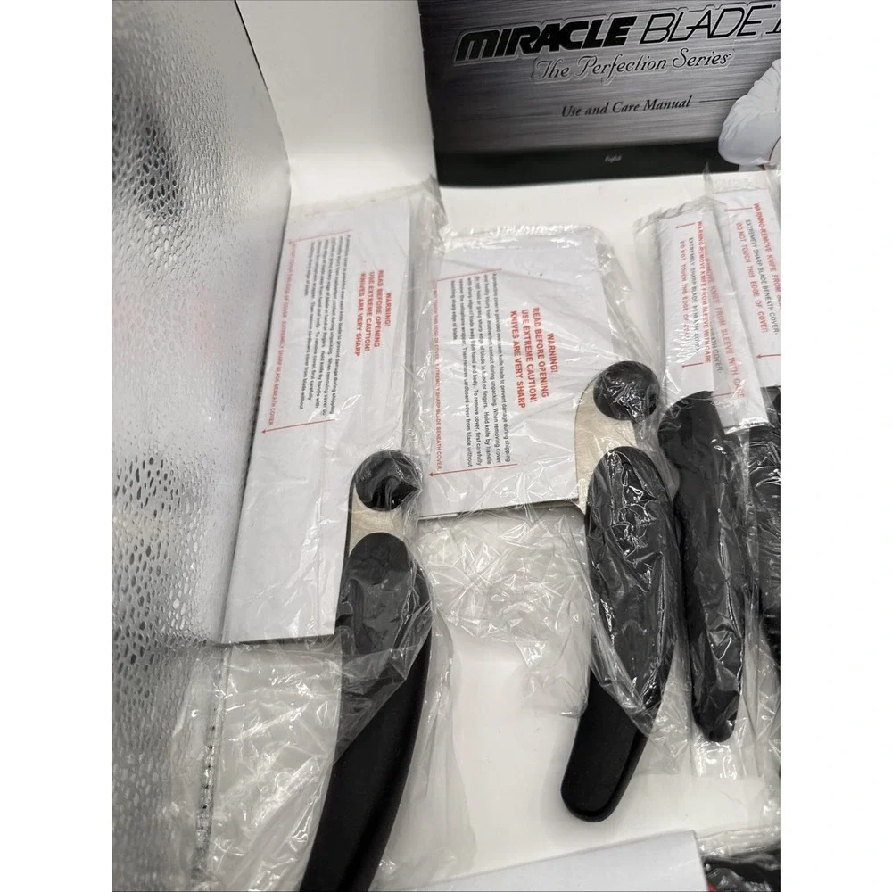 Miracle Blade III The Perfection Series 11 Piece Chef Kitchen Knife Set NEW